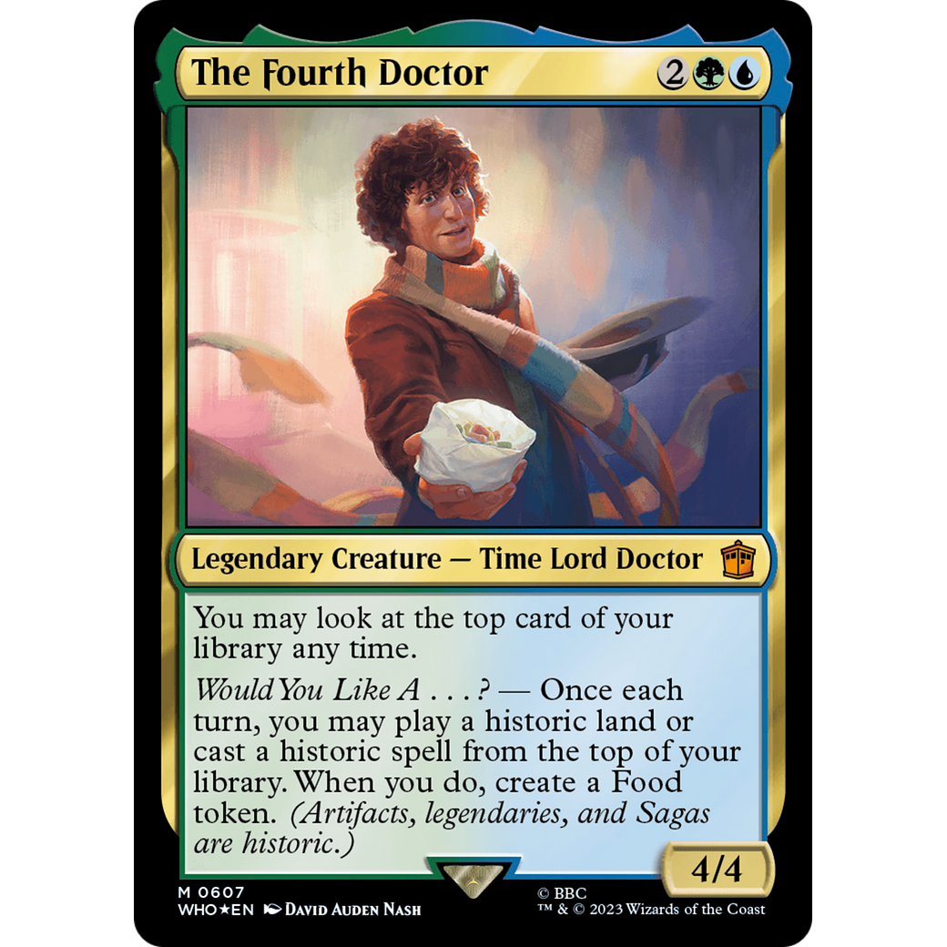 The Fourth Doctor (Surge Foil) (WHO-607) - Doctor Who Foil