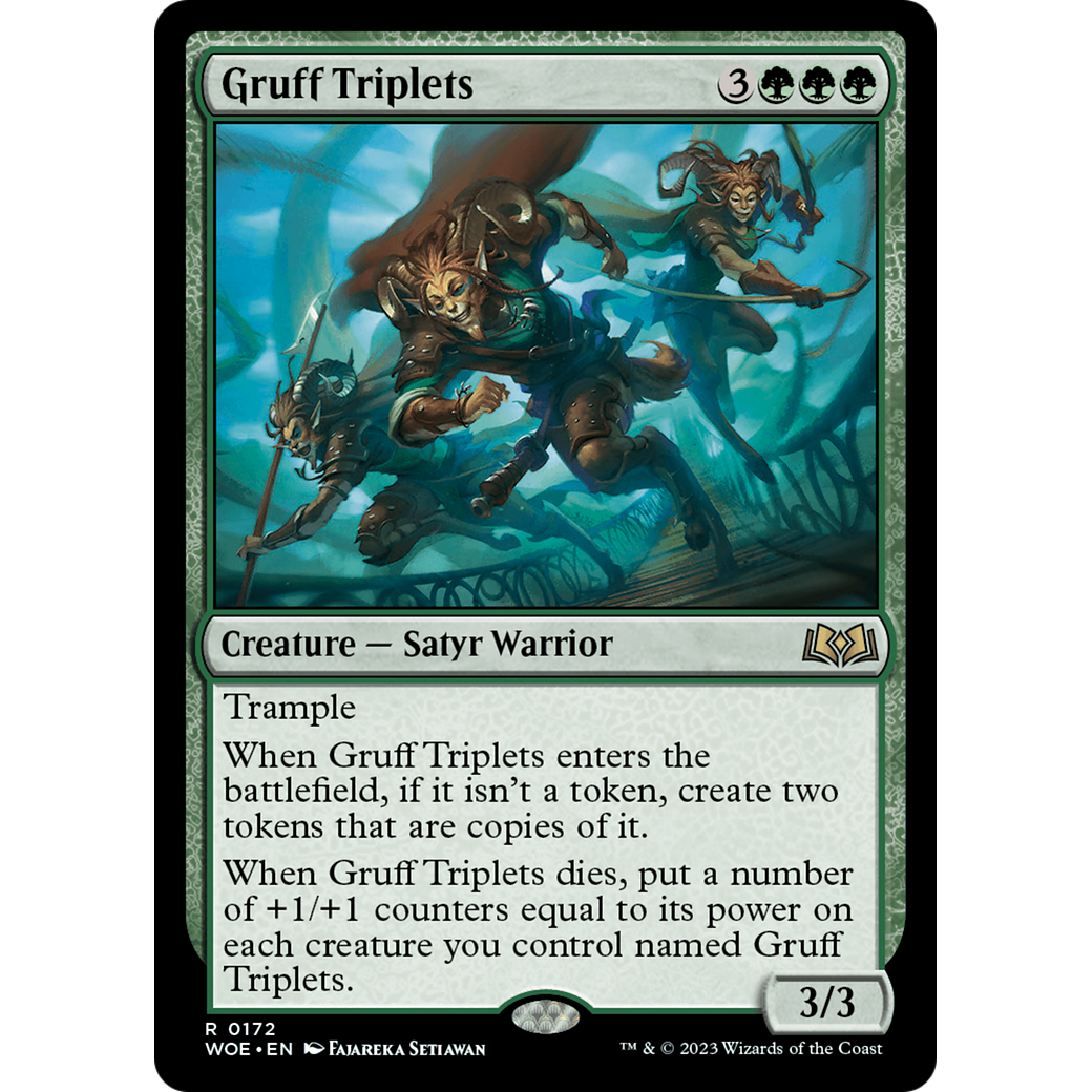 Gruff Triplets (WOE-172) - Wilds of Eldraine Foil