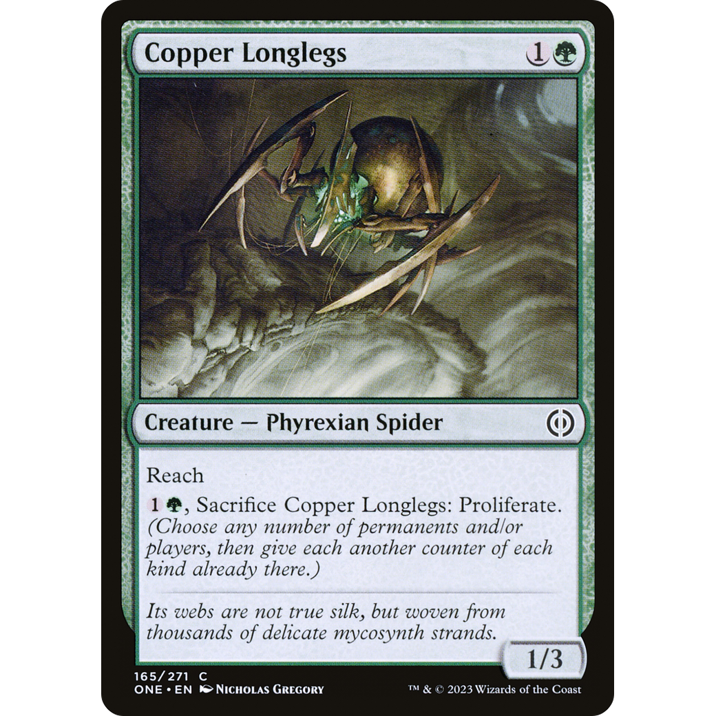 Copper Longlegs (ONE-165) - Phyrexia: All Will Be One Foil