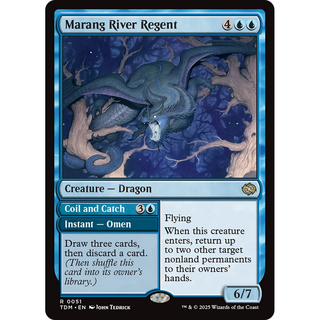 Marang River Regent // Coil and Catch (TDM-051) - Tarkir: Dragonstorm Foil