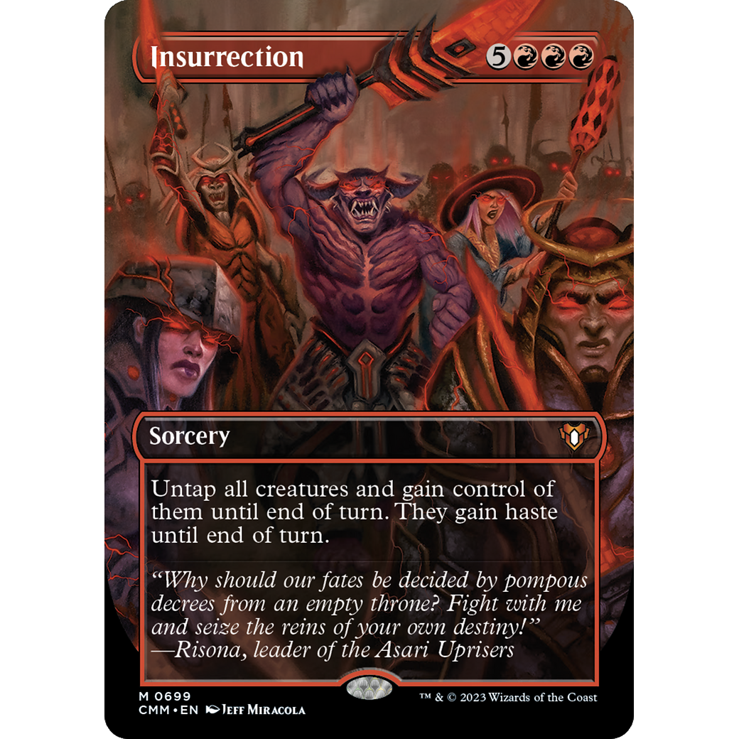 Insurrection (CMM-699) - Commander Masters (Borderless) Foil