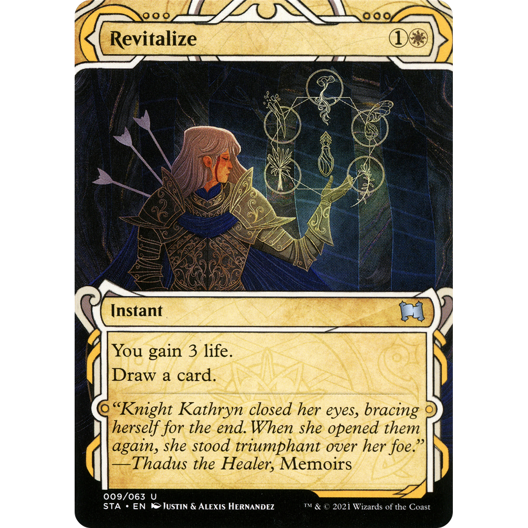 Revitalize (STA-009) - Strixhaven Mystical Archive: (Showcase) (Borderless) Foil