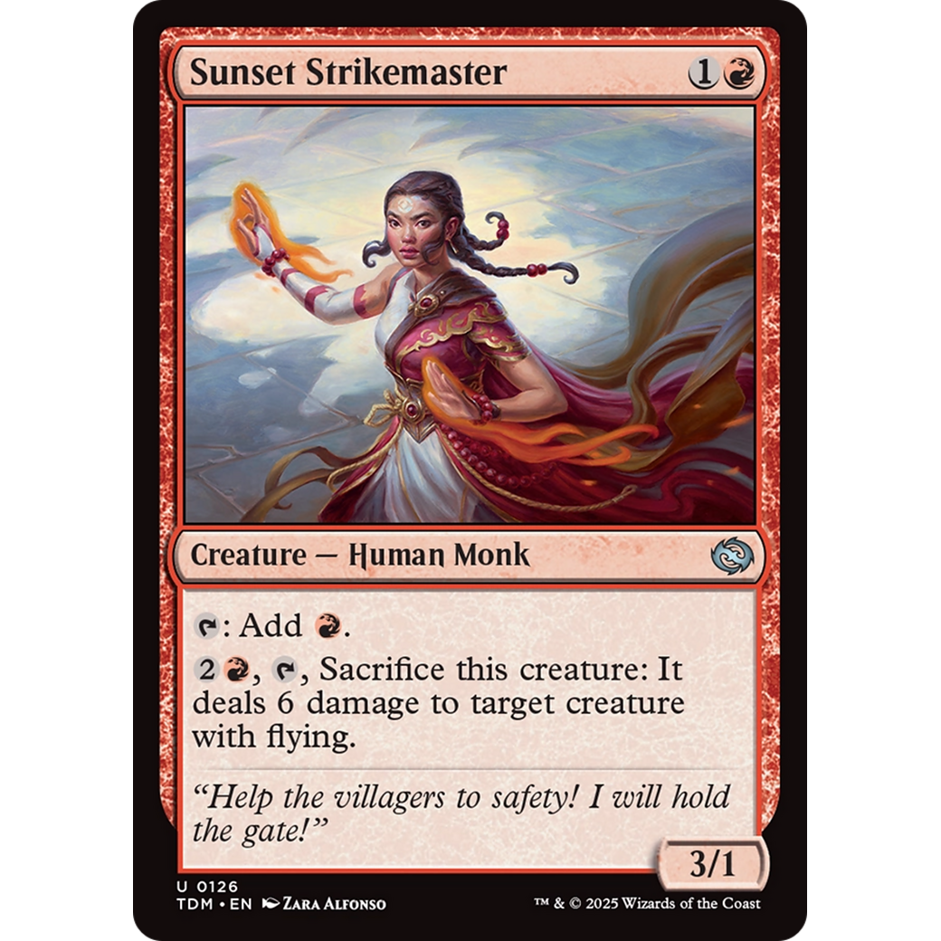 Sunset Strikemaster (TDM-126) - Tarkir: Dragonstorm