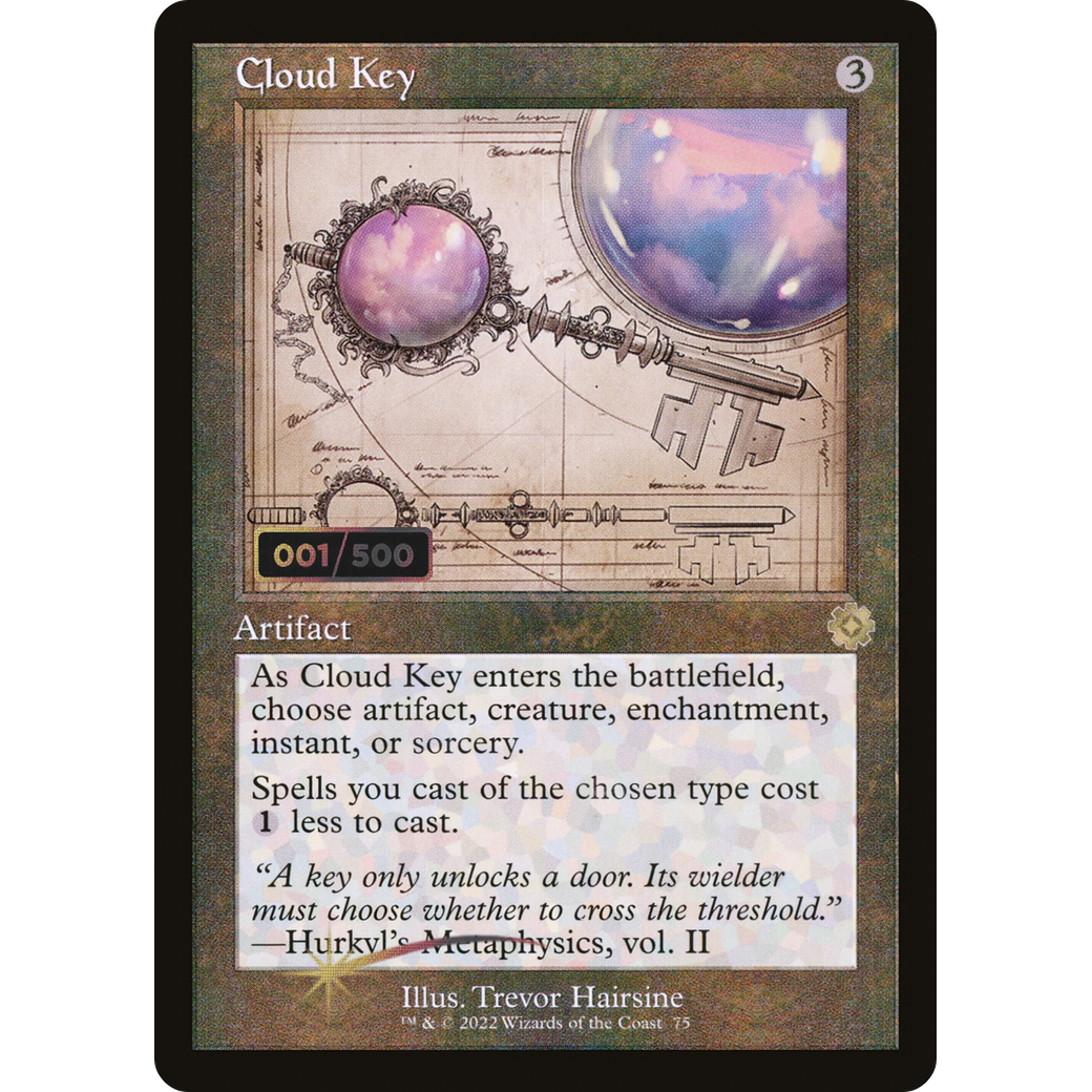 Cloud Key (Schematic) (Serial Numbered) (BRR-075) - The Brothers' War Retro Artifacts Foil