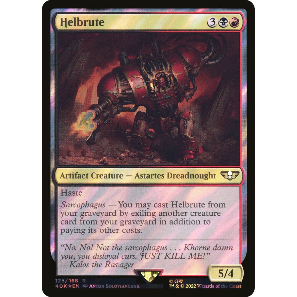 Helbrute (40K-125) - Warhammer 40,000 Commander Foil