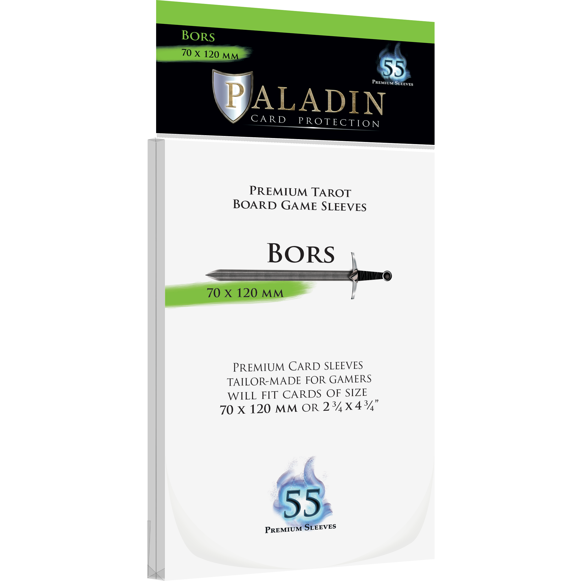 Paladin Card Protectors - Clear Gloss Large Sizes: Beorn – 68×120mm