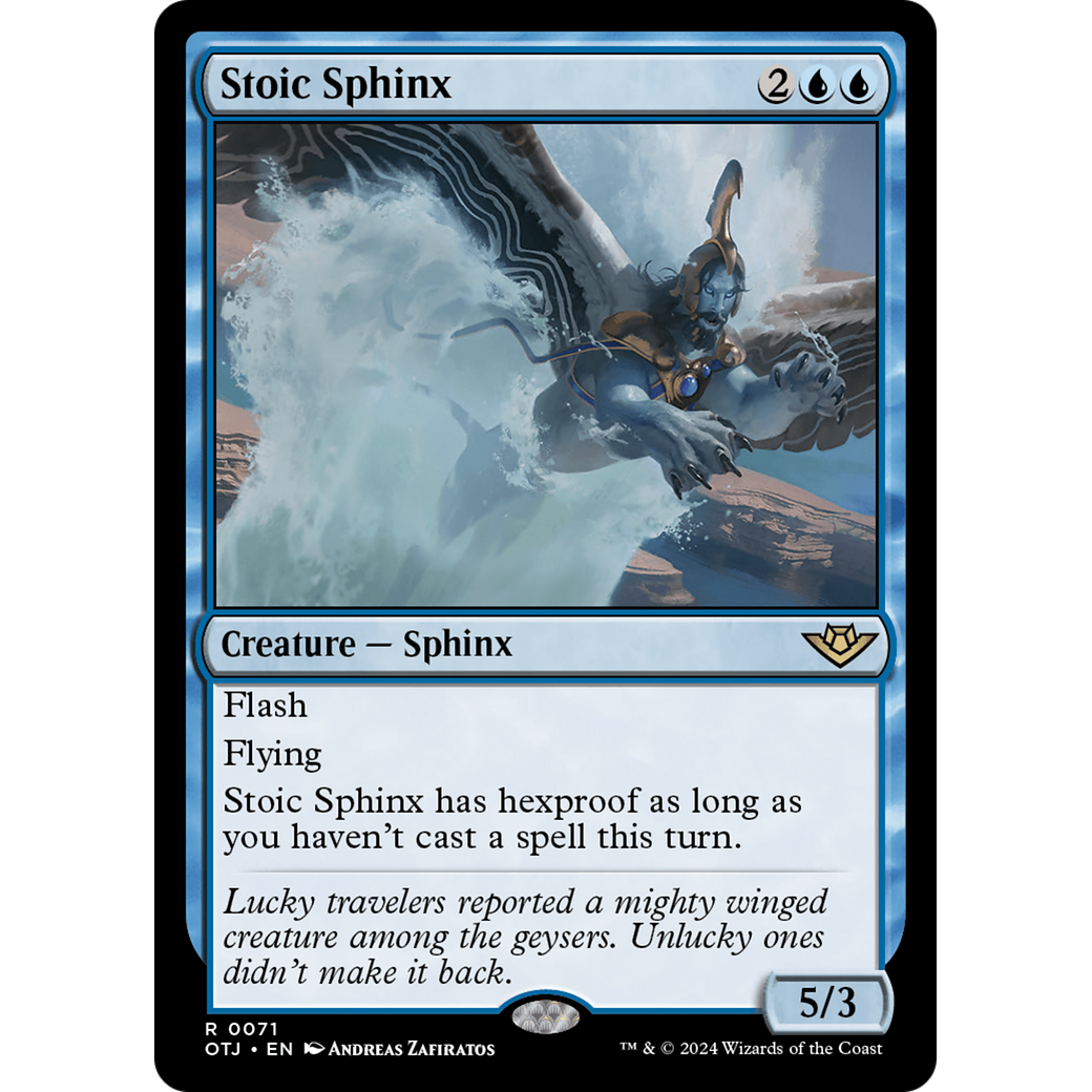 Stoic Sphinx (OTJ-071) - Outlaws of Thunder Junction Foil