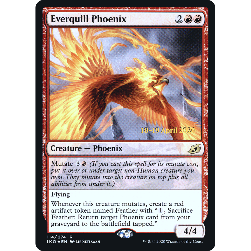 Everquill Phoenix (PRE-114) - Ikoria: Lair of Behemoths Promos Foil