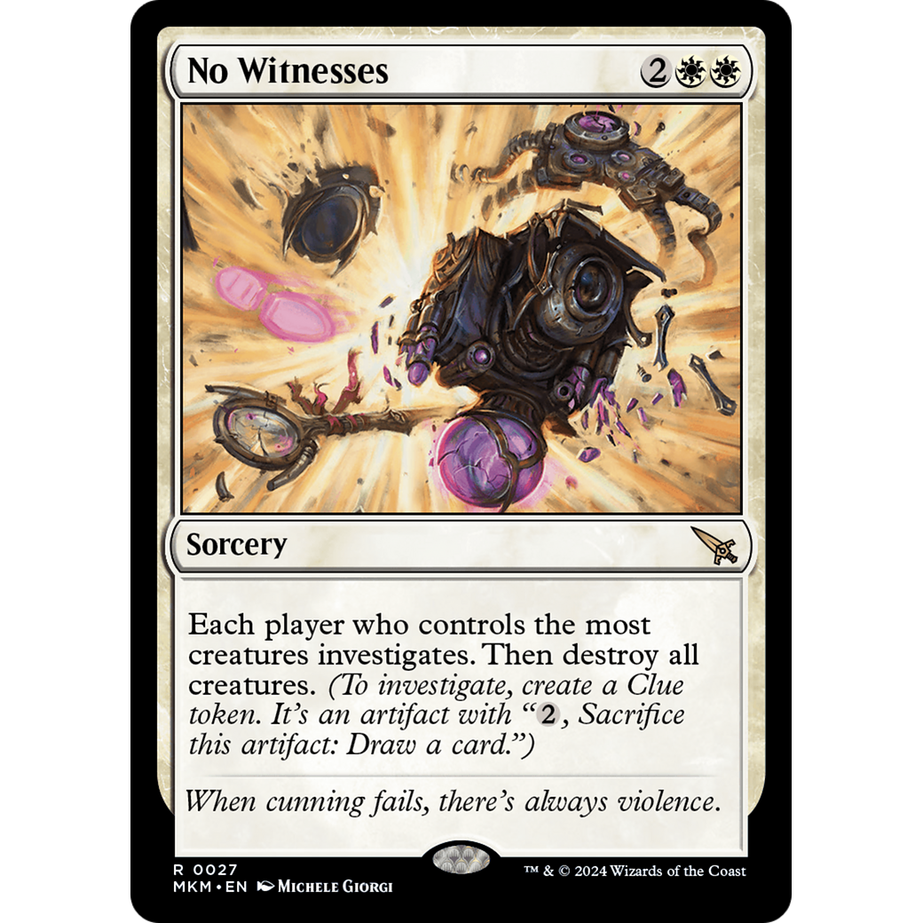 No Witnesses (MKM-027) - Murders at Karlov Manor Foil