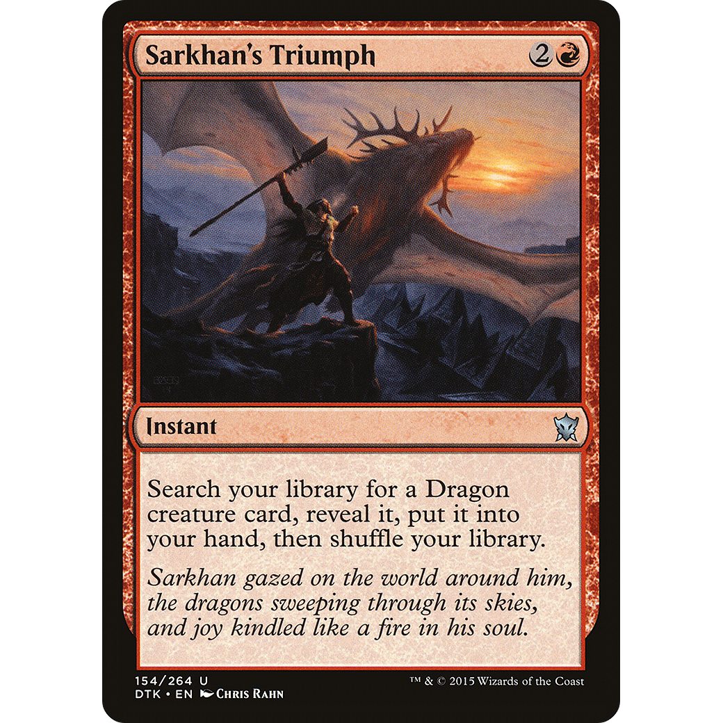 Sarkhan's Triumph (DTK-154) - Dragons of Tarkir Foil