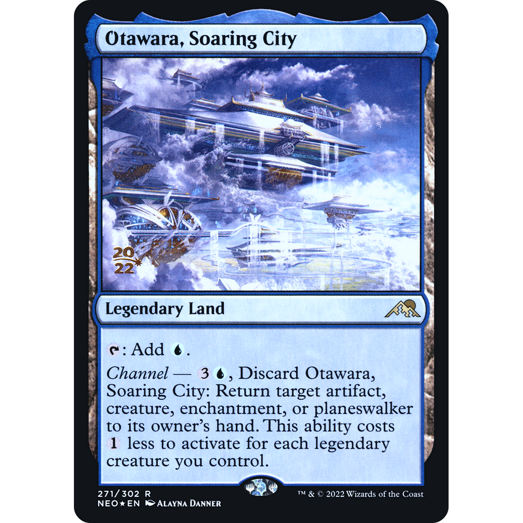 Otawara, Soaring City (PRE-271S) - Kamigawa: Neon Dynasty Promos Foil