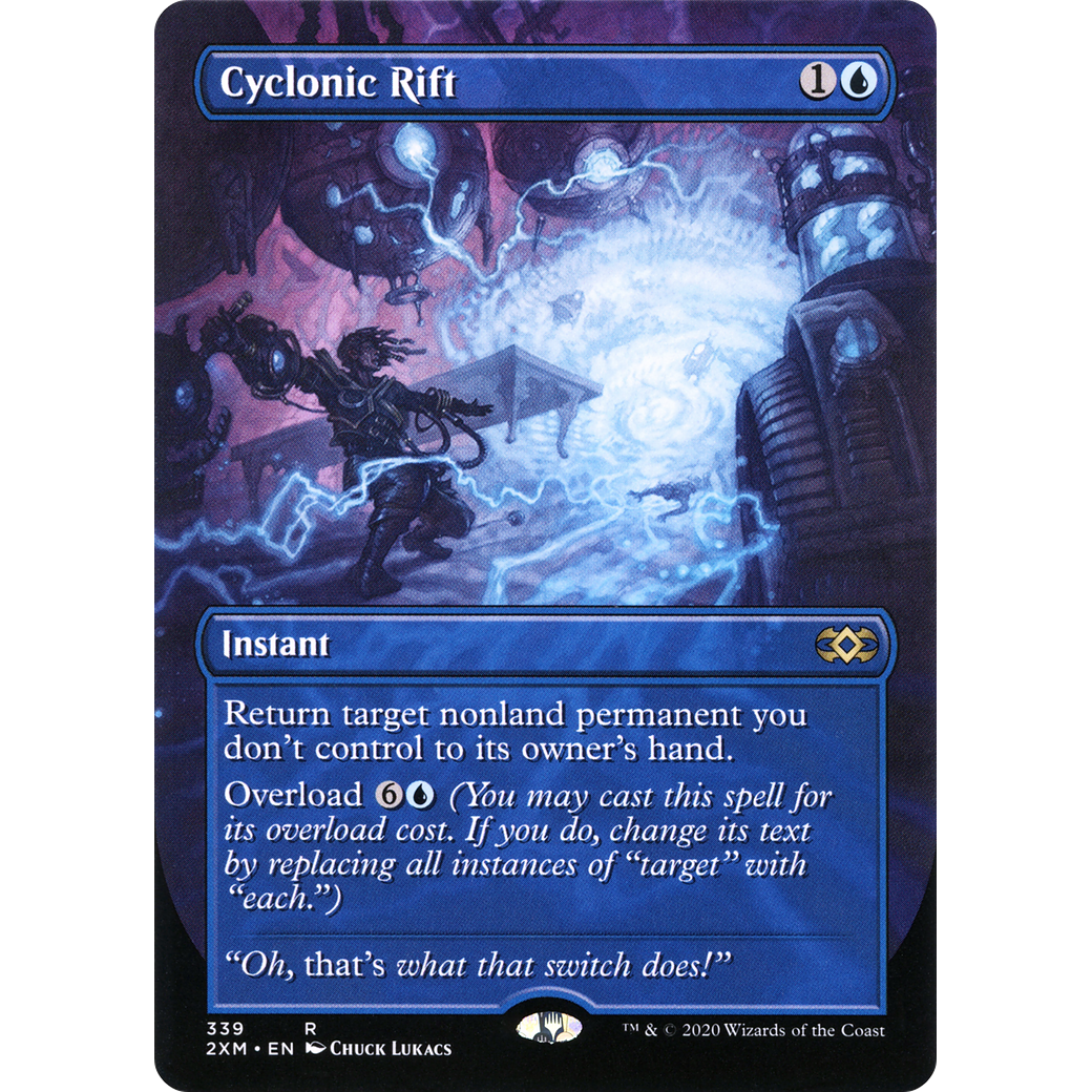 Cyclonic Rift (Borderless) (2XM-339) - Double Masters (Borderless) Foil