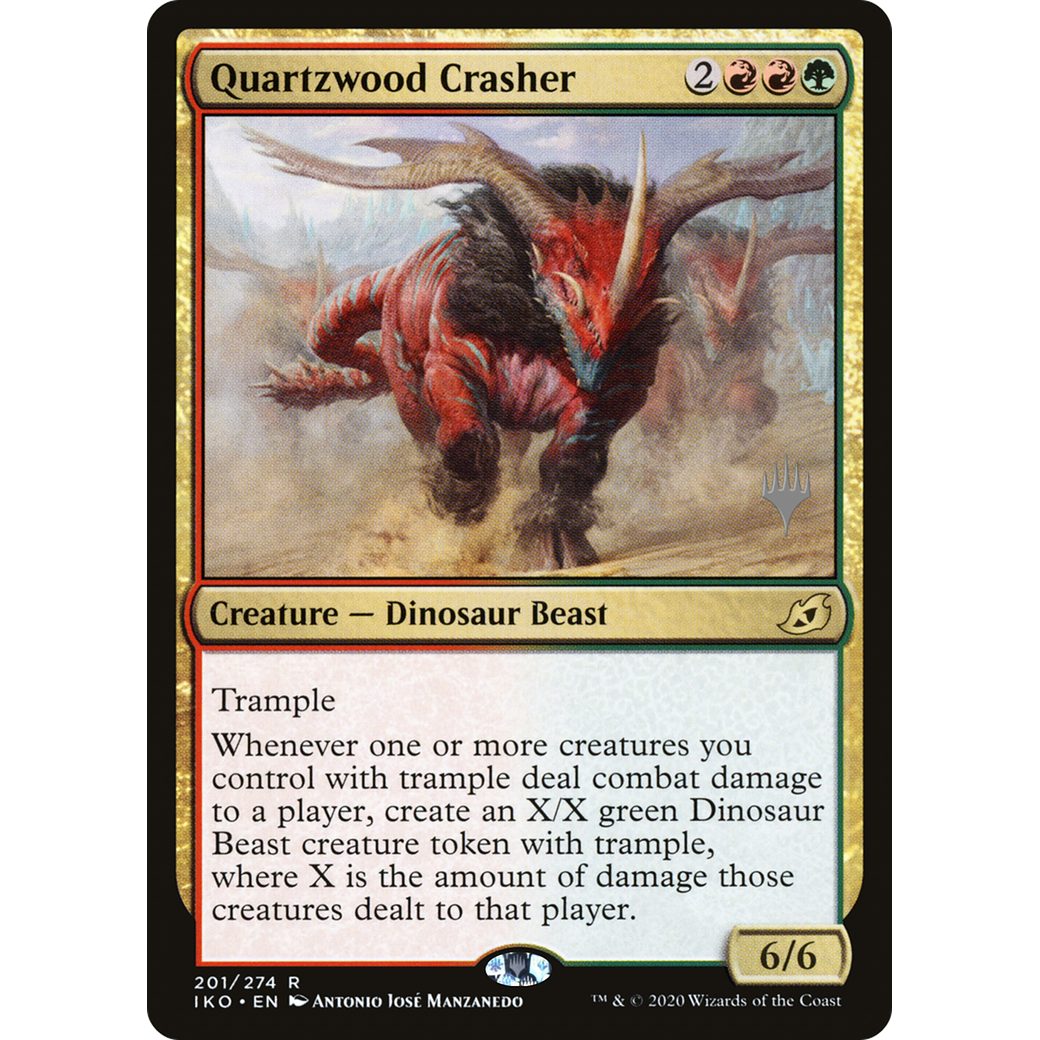 Quartzwood Crasher (PPIKO-201) - Ikoria: Lair of Behemoths Promos Foil