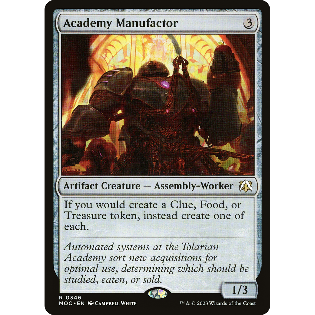 Academy Manufactor (MOC-346) - March of the Machine Commander