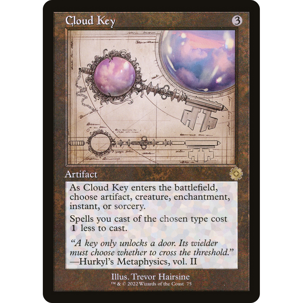 Cloud Key (Schematic) (BRR-075) - The Brothers' War Retro Artifacts Foil