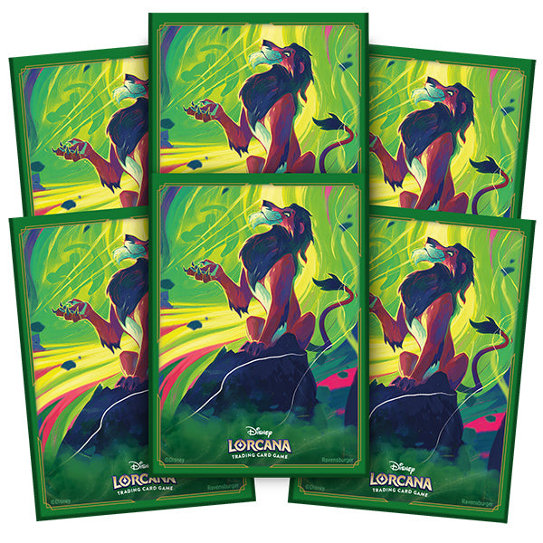 Disney Lorcana: Azurite Sea - Scar, Vengeful Lion 65ct Sleeves (Release 11/25/24)