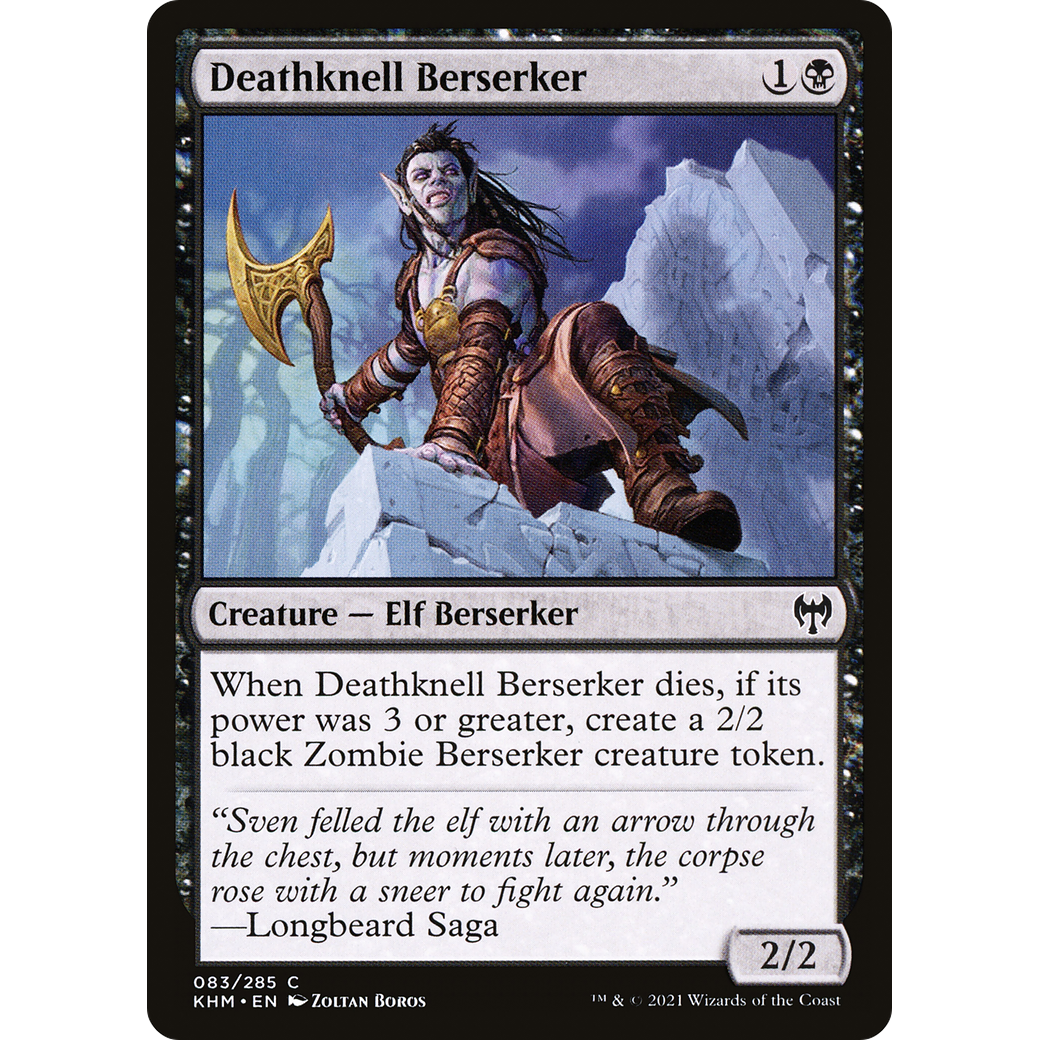 Deathknell Berserker (KHM-083) - Kaldheim Foil