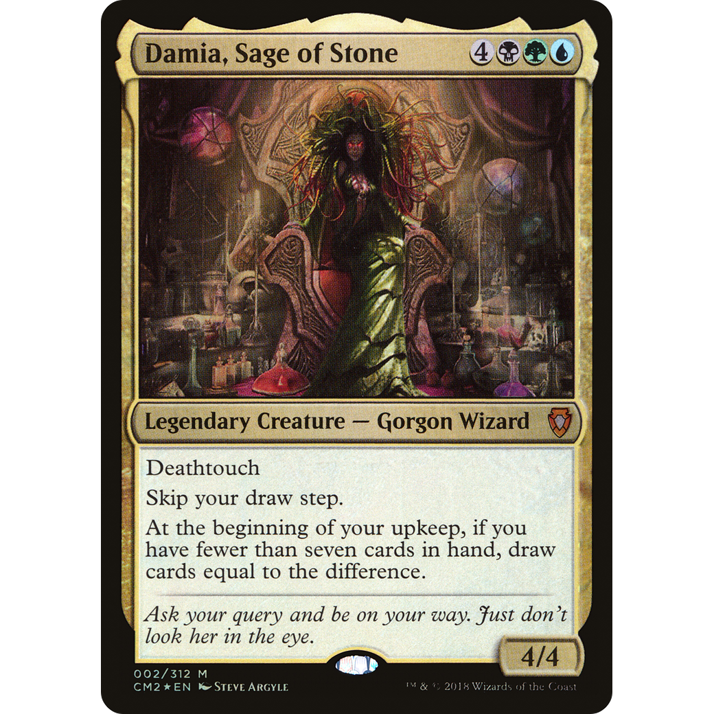 Damia, Sage of Stone (CM2-002) - Commander Anthology Volume II Foil
