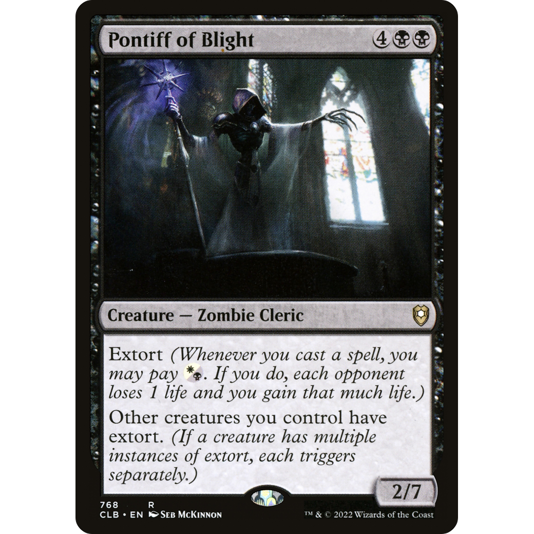 Pontiff of Blight (CLB-768) - Commander Legends: Battle for Baldur's Gate