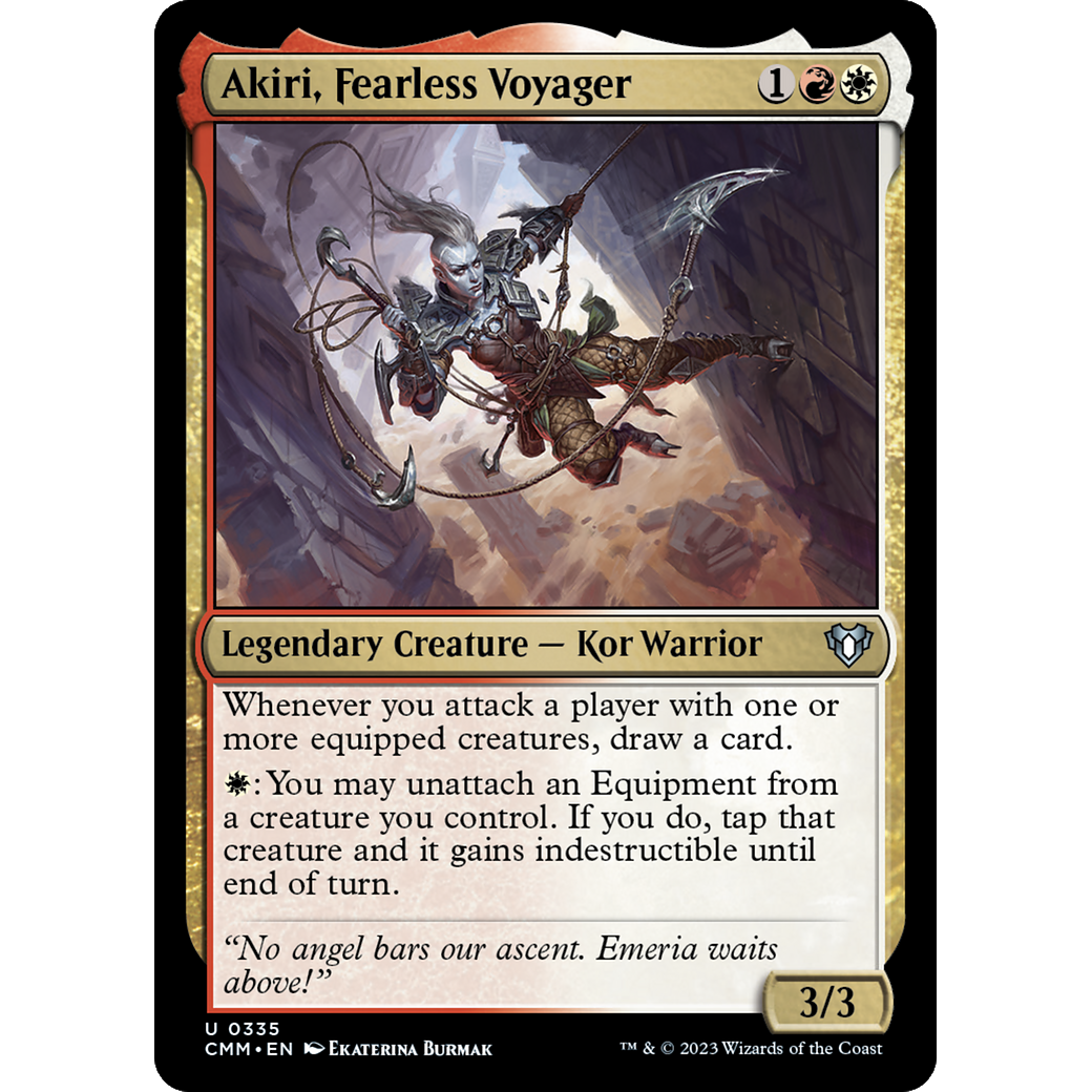 Akiri, Fearless Voyager (CMM-335) - Commander Masters Foil