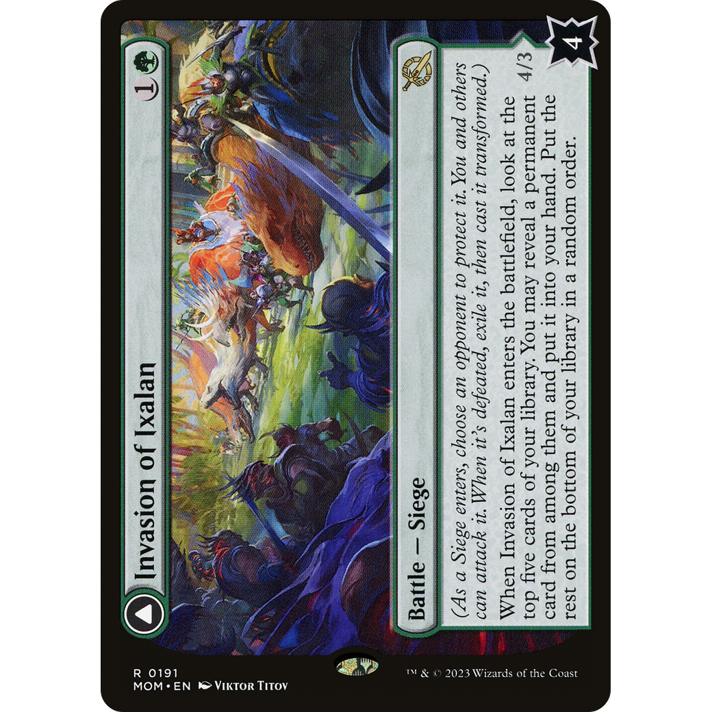 Invasion of Ixalan // Belligerent Regisaur (MOM-191) - March of the Machine