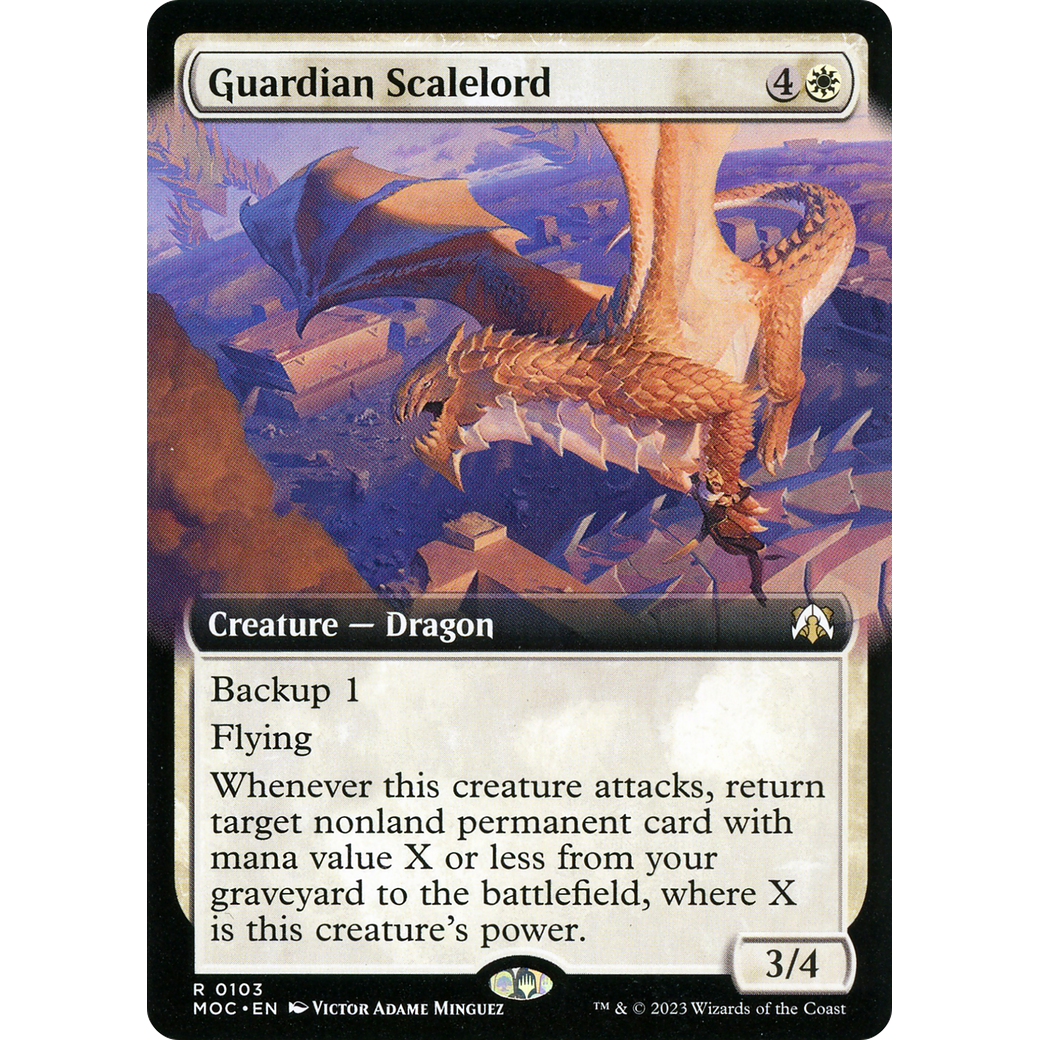 Guardian Scalelord (MOC-103) - March of the Machine Commander: (Extended Art)
