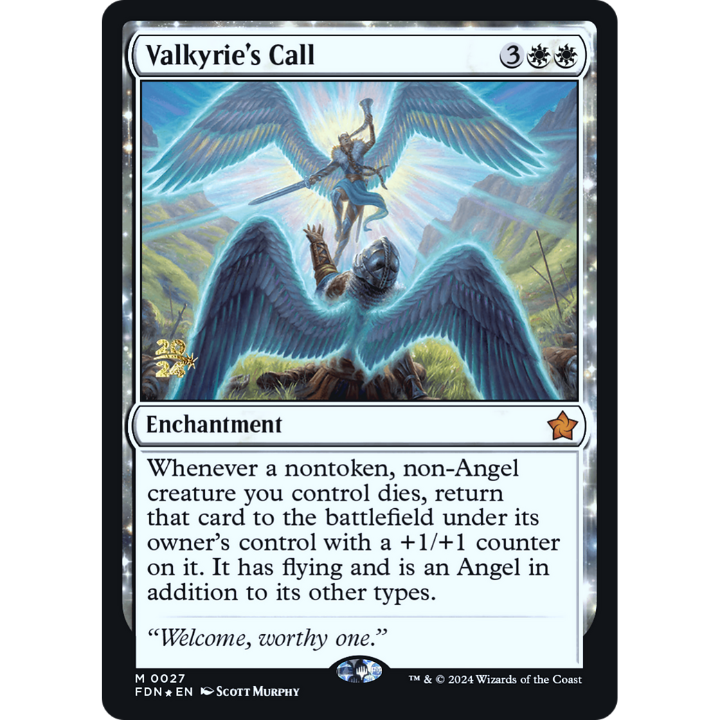 Valkyrie's Call (PRE-27S) - Foundations Promos: (enchantment) Foil