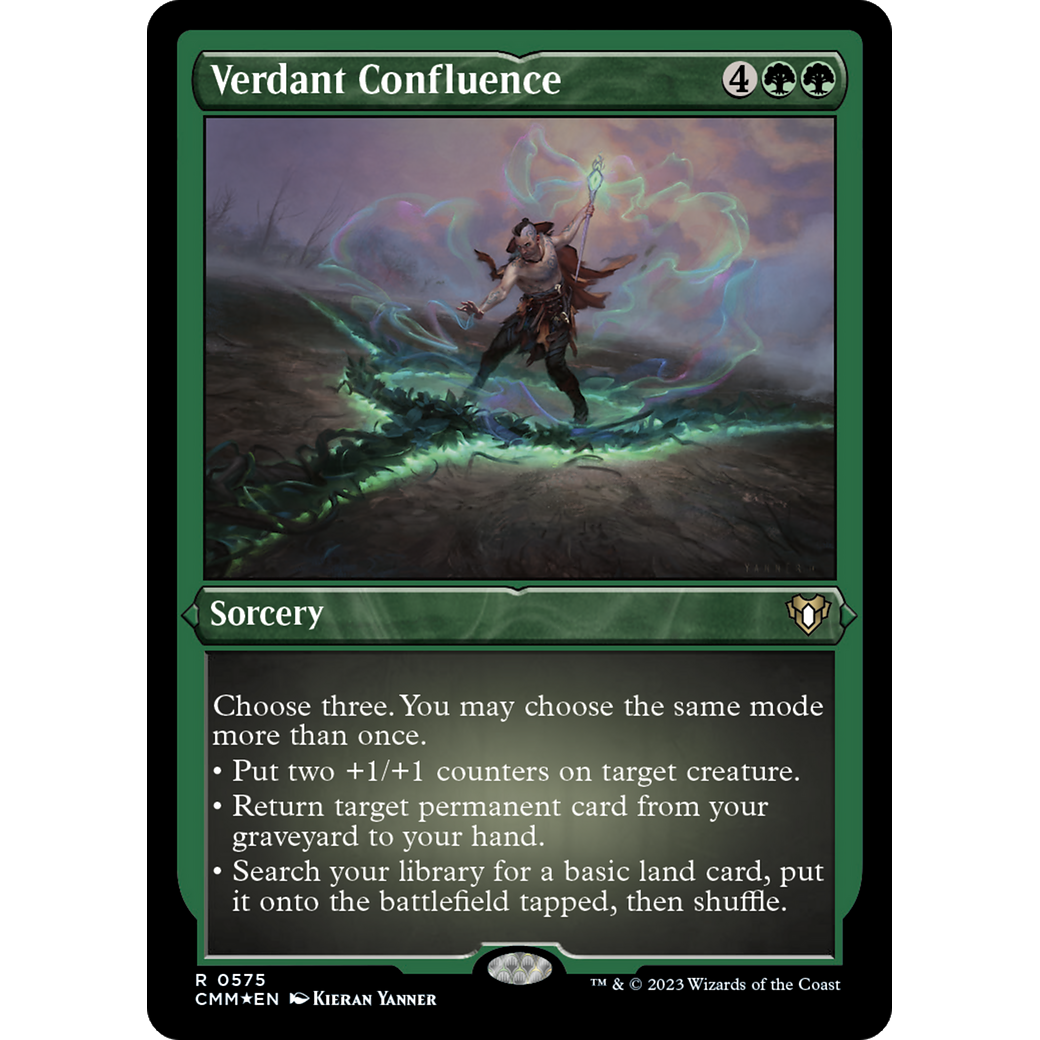 Verdant Confluence (CMM-575) - Commander Masters Etched Foil