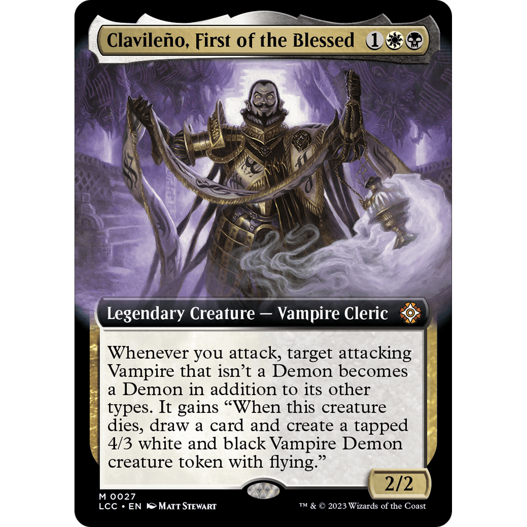 Clavileño, First of the Blessed (LCC-027) - The Lost Caverns of Ixalan Commander: (Extended Art) Foil