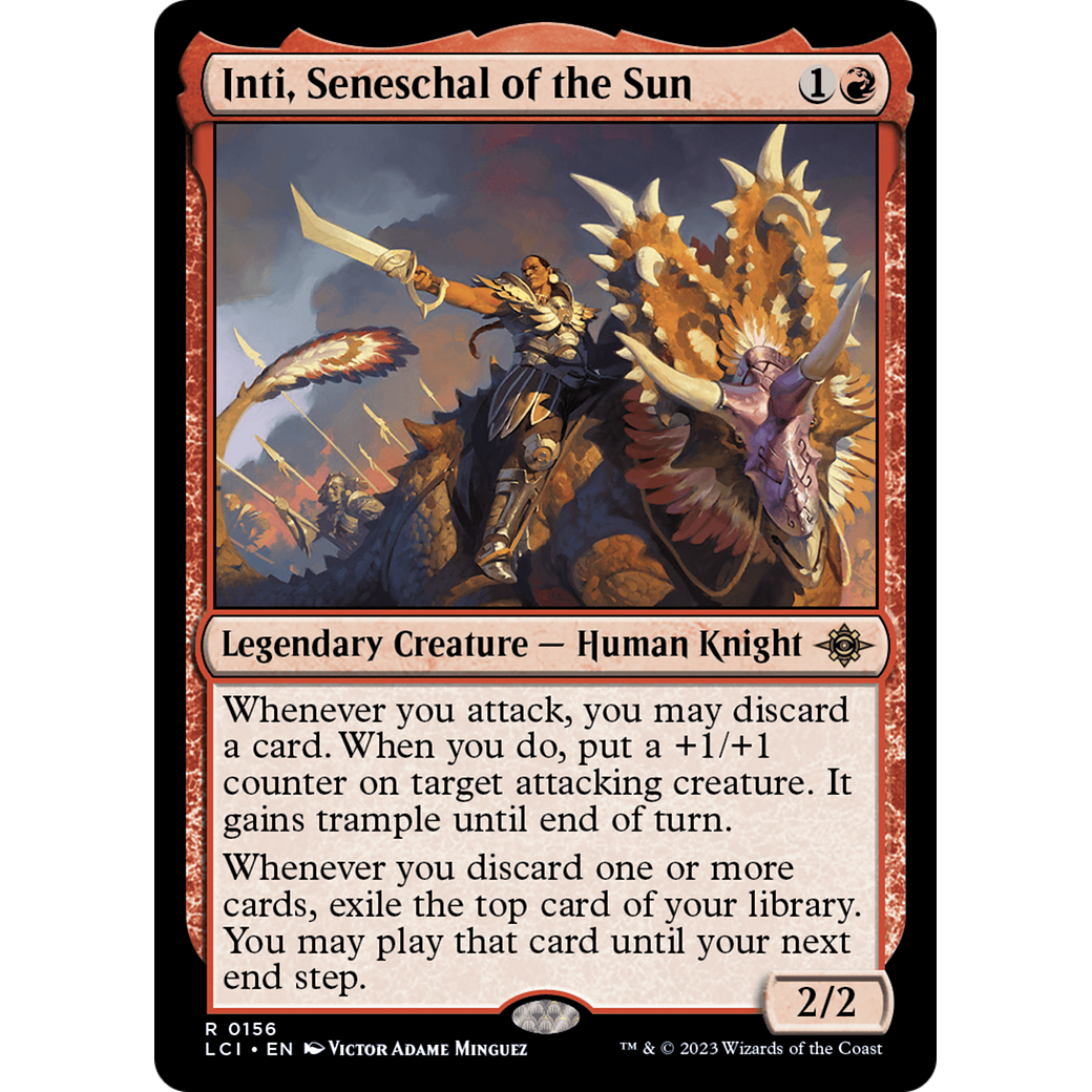 Inti, Seneschal of the Sun (LCI-156) - The Lost Caverns of Ixalan Foil