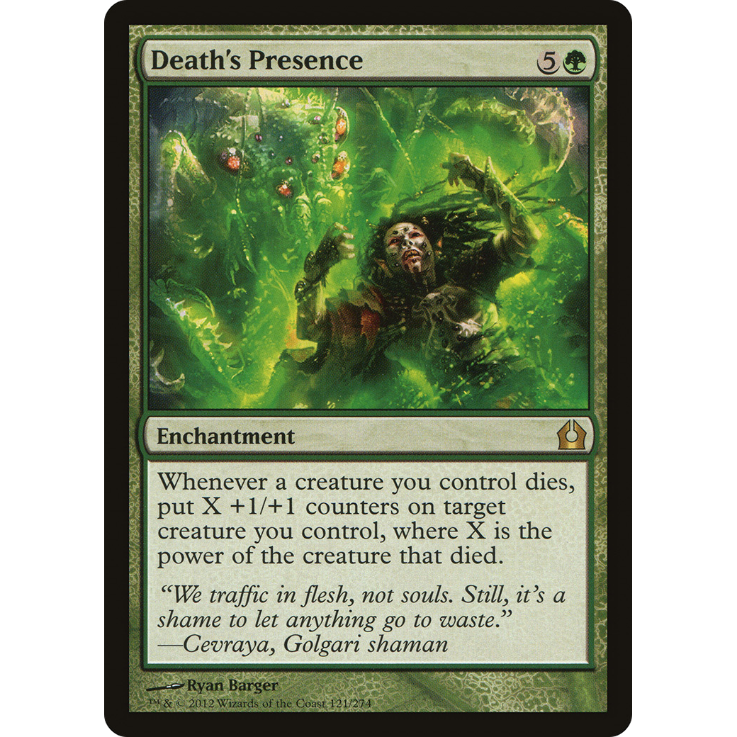Death's Presence (RTR-121) - Return to Ravnica Foil