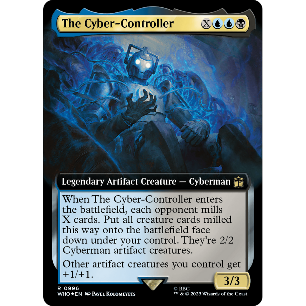 The Cyber-Controller (Extended Art) (Surge Foil) (WHO-996) - Doctor Who: (Extended Art) Foil