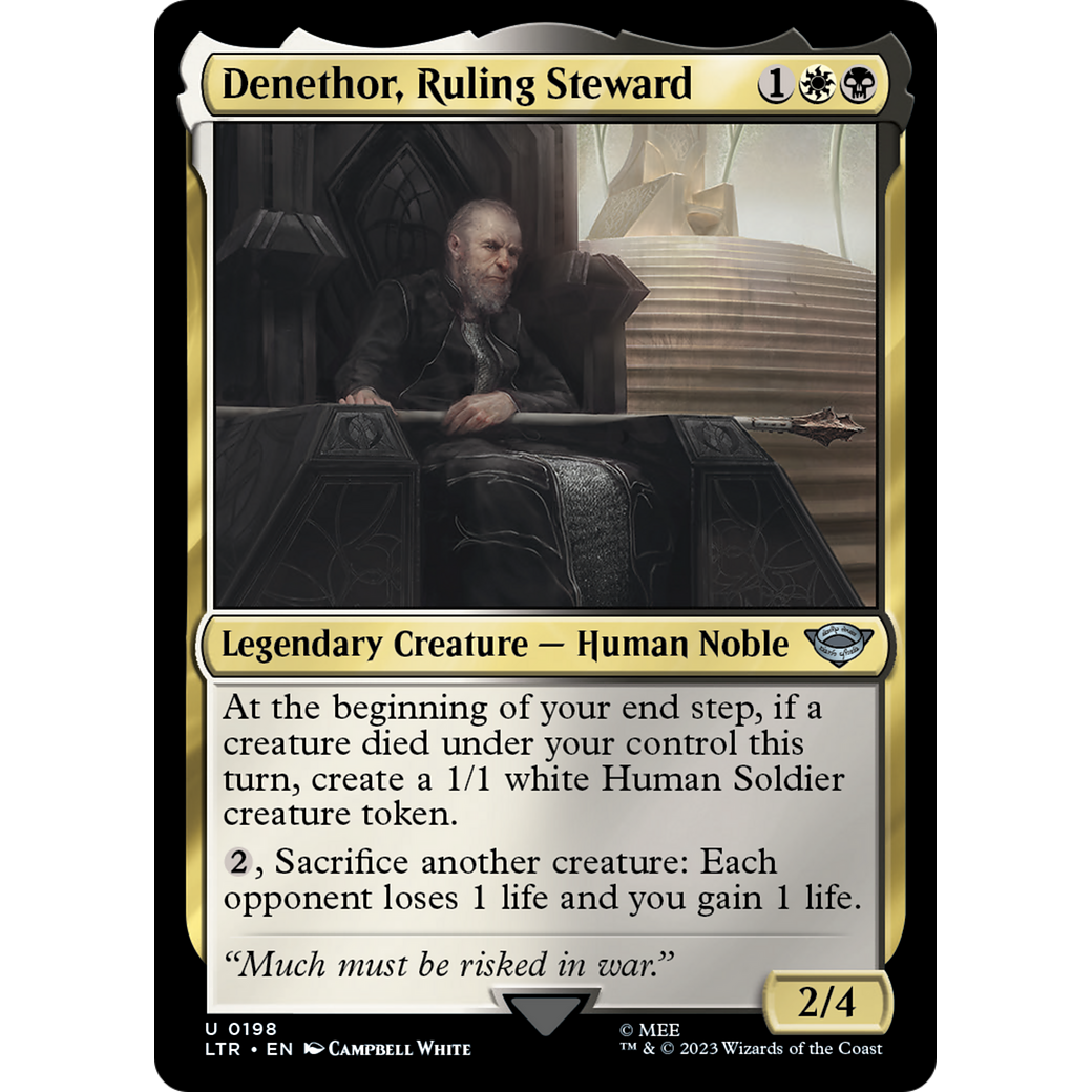 Denethor, Ruling Steward (LTR-198) - The Lord of the Rings: Tales of Middle-earth