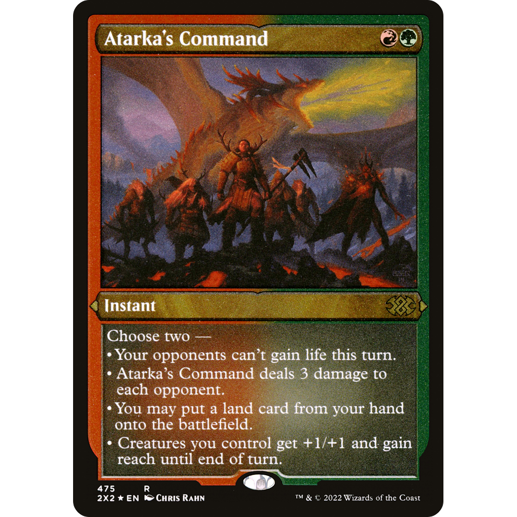 Atarka's Command (Foil Etched) (2X2-475) - Double Masters 2022 Foil