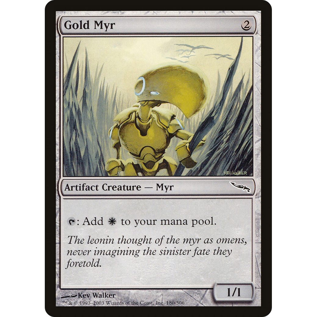 Gold Myr (MRD-180) - Mirrodin