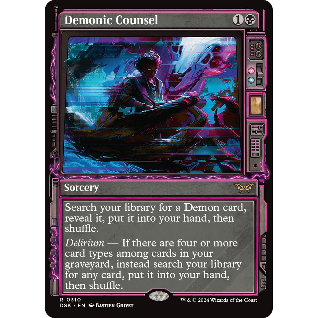Demonic Counsel (DSK-310) - Duskmourn: House of Horror: (Showcase)
