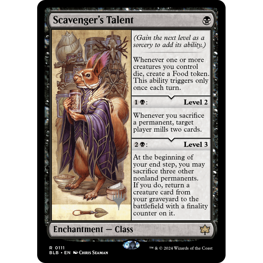 Scavenger's Talent (PPBLB-111P) - Bloomburrow Promos Foil