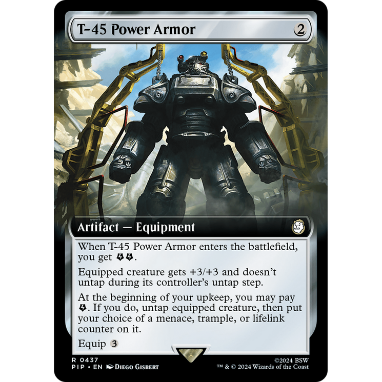 T-45 Power Armor (PIP-437) - Fallout: (Extended Art) Foil