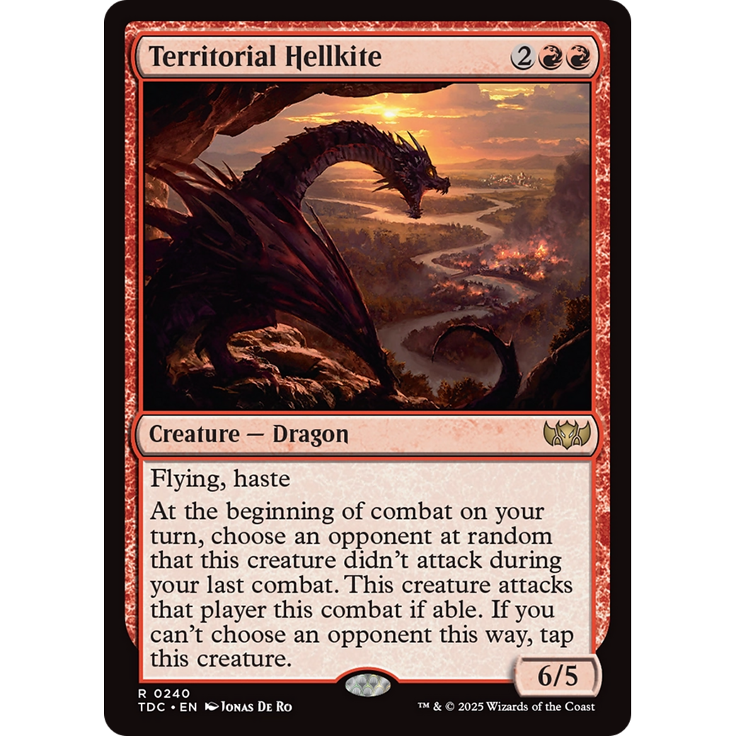 Territorial Hellkite (TDC-240) - Commander: Tarkir: Dragonstorm