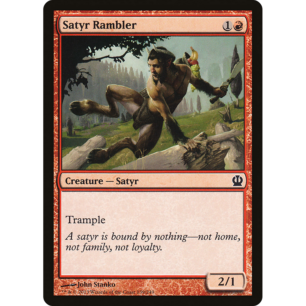 Satyr Rambler (THS-139) - Theros Foil