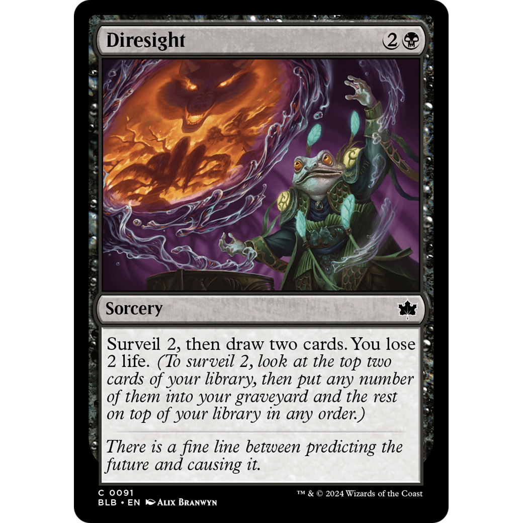 Diresight (BLB-091) - Bloomburrow Foil