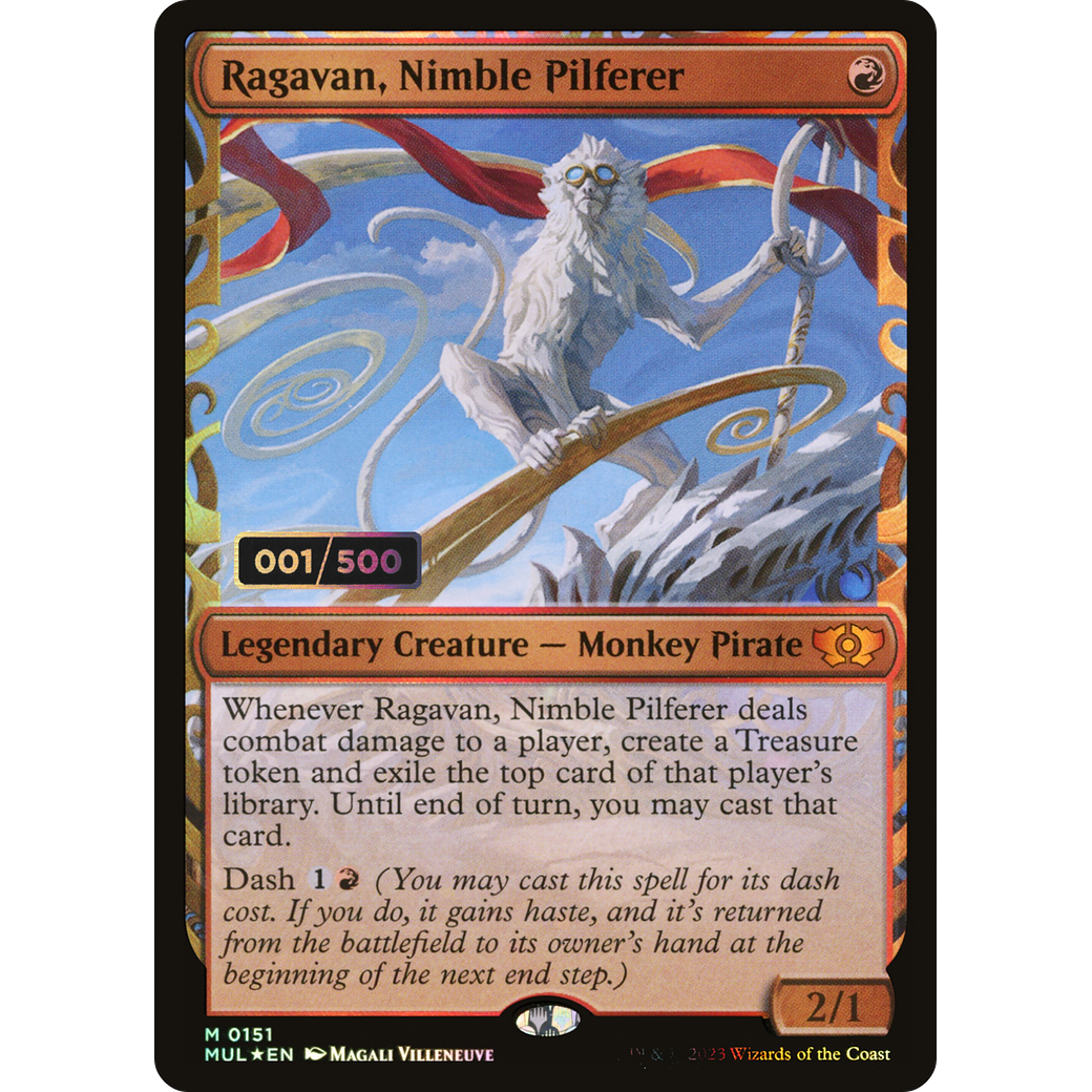 Ragavan, Nimble Pilferer (Serial Numbered) (MUL-151) - Multiverse Legends: (Showcase) Foil