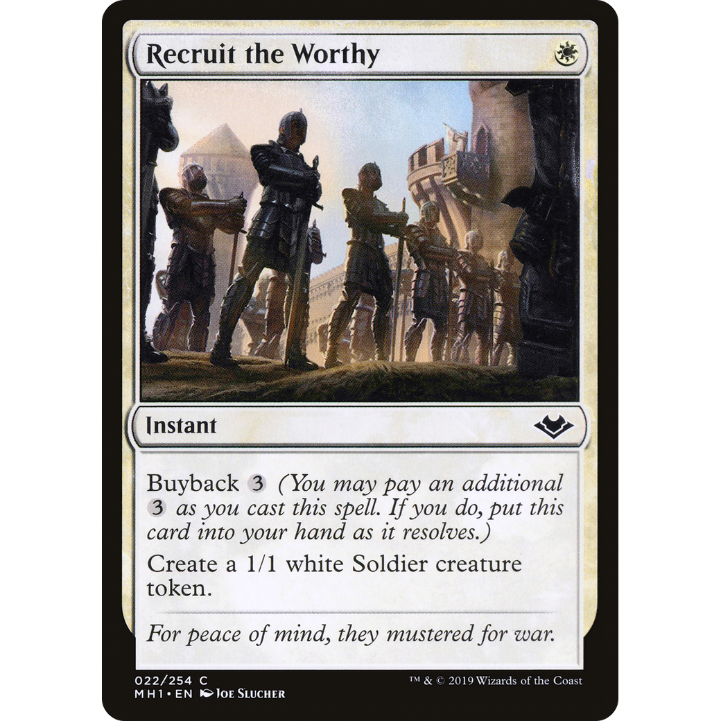 Recruit the Worthy (MH1-022) - Modern Horizons