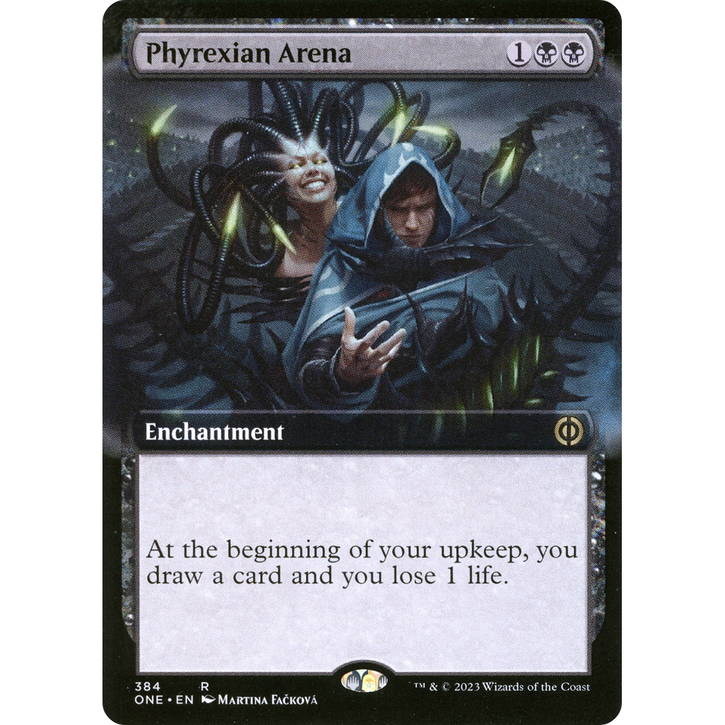 Phyrexian Arena (ONE-384) - Phyrexia: All Will Be One: (Extended Art)