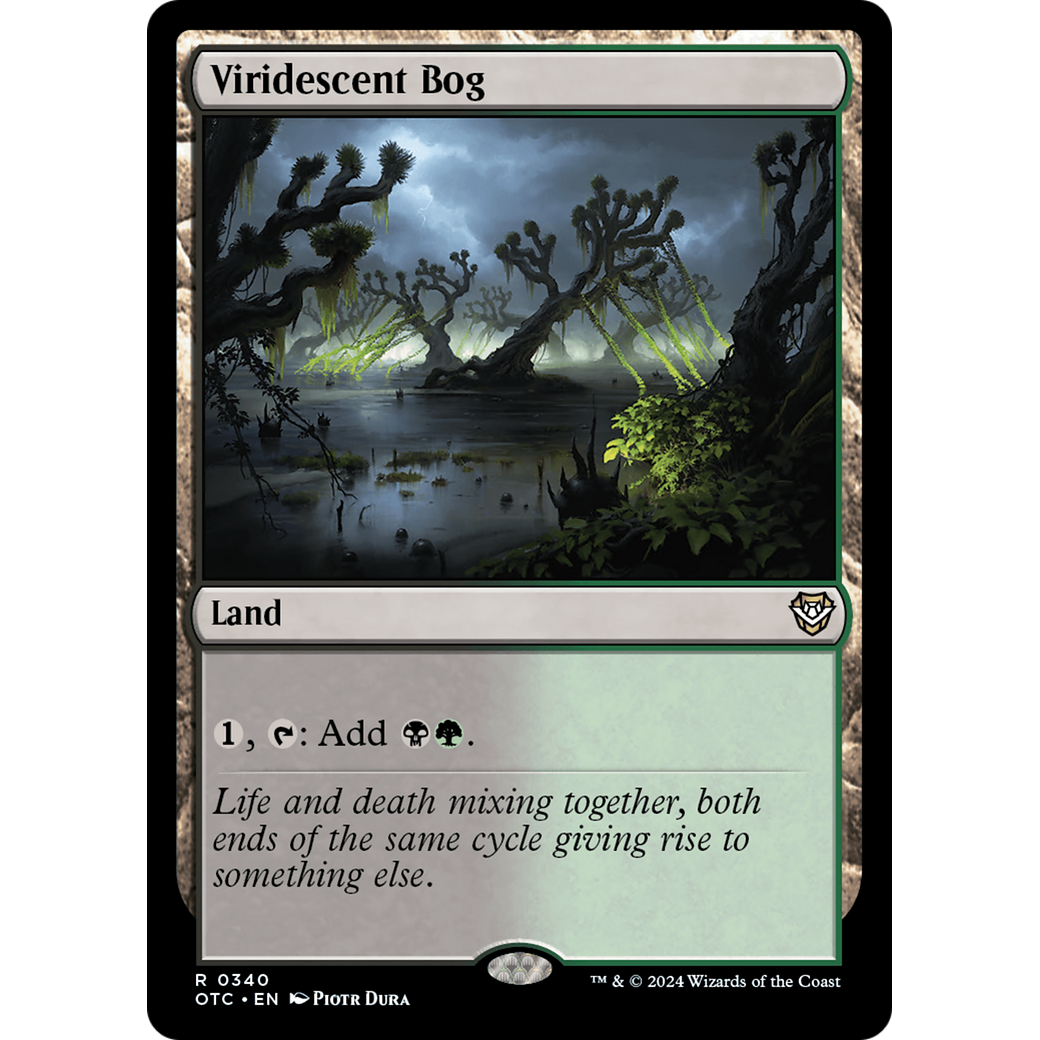 Viridescent Bog (OTC-340) - Outlaws of Thunder Junction Commander