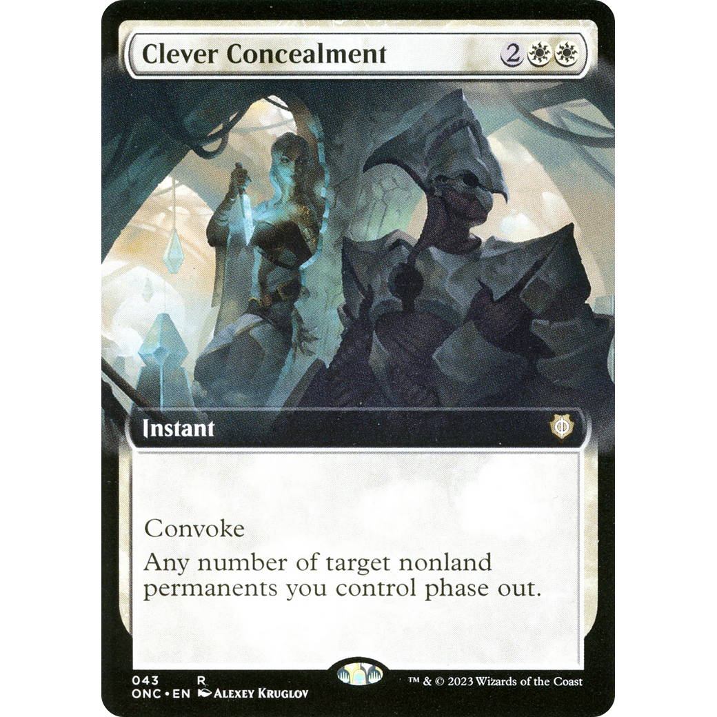 Clever Concealment (ONC-043) - Phyrexia: All Will Be One Commander: (Extended Art)
