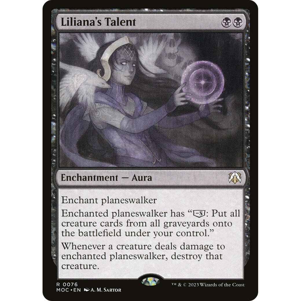 Liliana's Talent (MOC-076) - March of the Machine Commander Foil