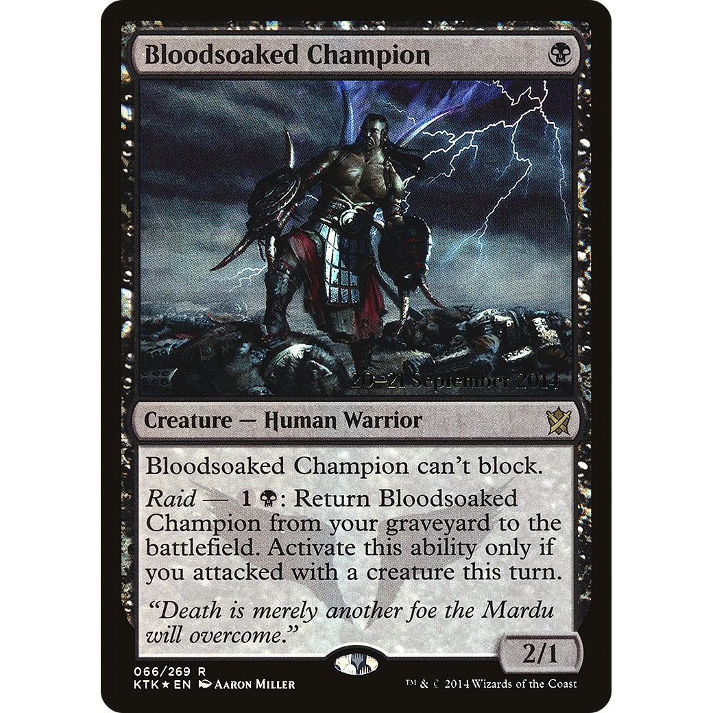 Bloodsoaked Champion (PRE-066) - Khans of Tarkir Promos Foil