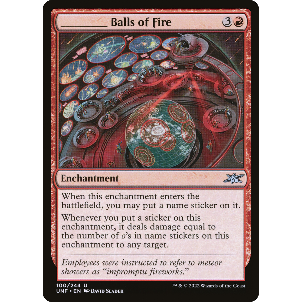 _____ Balls of Fire (UNF-100) - Unfinity