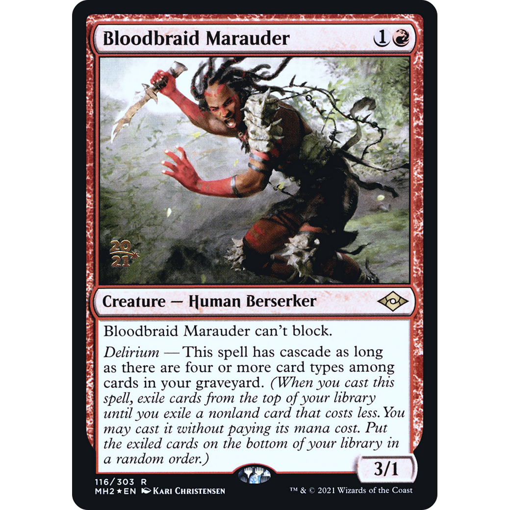 Bloodbraid Marauder (PRE-116) - Modern Horizons 2 Promos Foil